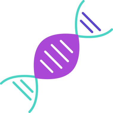 Web Kullanımı için DNA Simgesi, Vektör İllüstrasyonu