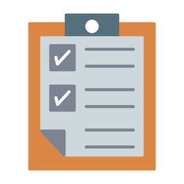 Web Kullanımı için Not Defteri Simgesi, Vektör İllüstrasyonu