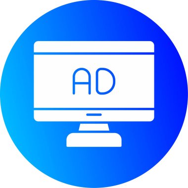 Web Kullanımı için Ad Simgesi, Vektör İllüstrasyonu