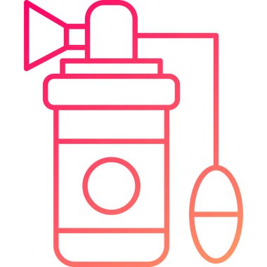 Web Kullanımı için Göğüs Pompası Simgesi, Vektör İllüstrasyonu