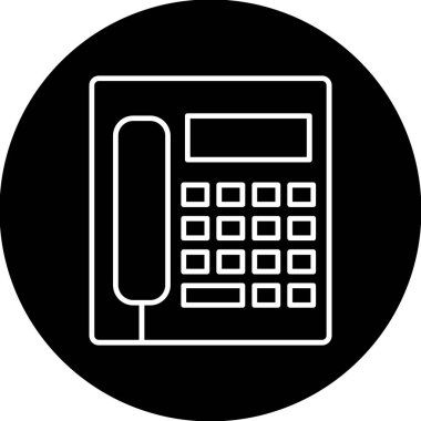 Web Kullanımı için Telefon kulübesi Simgesi, Vektör İllüstrasyonu