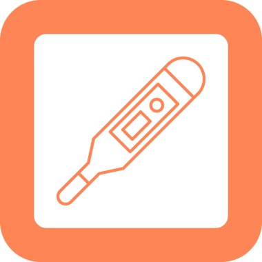 Web Kullanımı için Termometre Simgesi, Vektör İllüstrasyonu