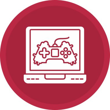 Web kullanımı için Oyun Simgesi, Vektör İllüstrasyonu