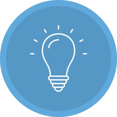 Web Kullanımı için Fikir Simgesi, Vektör İllüstrasyonu