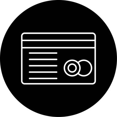 Web Kullanımı için Kredi Kartı Simgesi, Vektör İllüstrasyonu