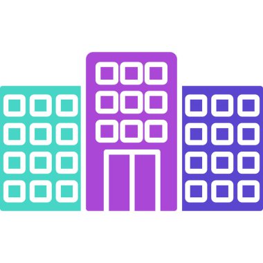 Web Kullanımı için Ofis Simgesi, Vektör İllüstrasyonu