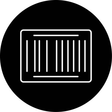 Web Kullanımı için Barkod Simgesi, Vektör İllüstrasyonu