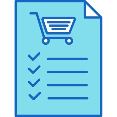 Web Kullanımı için İstek Listesi Simgesi, Vektör İllüstrasyonu