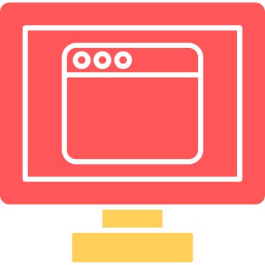 Web Kullanımı için Web Simgesi, Vektör İllüstrasyonu