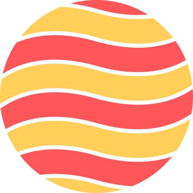 Web Kullanımı için Gezegen Simgesi, Vektör İllüstrasyonu