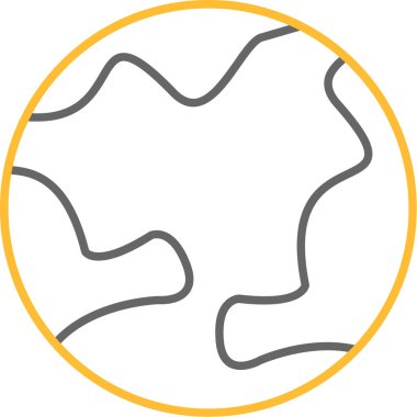 Web Kullanımı için Dünya Simgesi, Vektör İllüstrasyonu