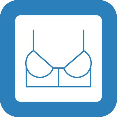 Web Kullanımı için Sütyen Simgesi, Vektör İllüstrasyonu