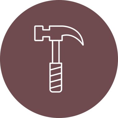 Çekiç Simgesi, Web Kullanımı için Vektör İllüstrasyonu