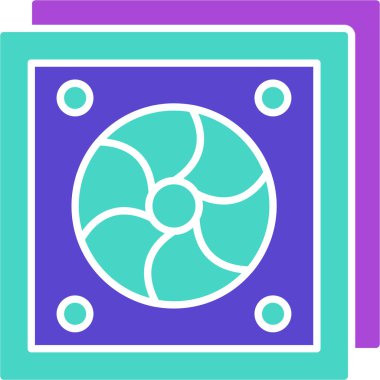 Web Kullanımı için Fan Simgesi, Vektör İllüstrasyonu