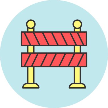 Yol Bariyeri Simgesi, Web Kullanımı için Vektör Resimleri