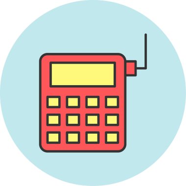 Web Kullanımı için Telefon Simgesi, Vektör İllüstrasyonu