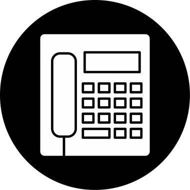 Web Kullanımı için Telefon kulübesi Simgesi, Vektör İllüstrasyonu