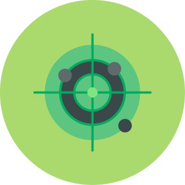 Web Kullanımı için Radar Simgesi, Vektör İllüstrasyonu