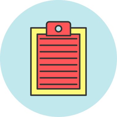 Web Kullanımı için Pano Simgesi, Vektör İllüstrasyonu