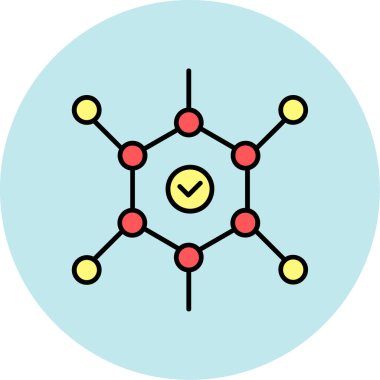 Web Kullanımı için Molekül Simgesi, Vektör Resimleri