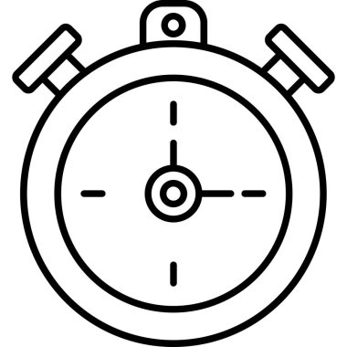 Stopwatch.svg Simgesi, Web Kullanımı için Vektör İllüstrasyonu