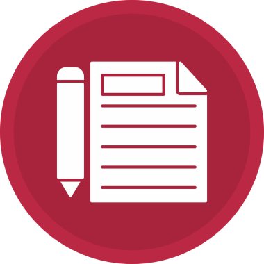 Web Kullanımı için Sözleşme Simgesi ve Vektör İllüstrasyonu