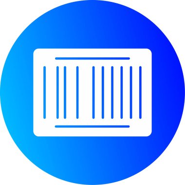 Web Kullanımı için Barkod Simgesi, Vektör İllüstrasyonu