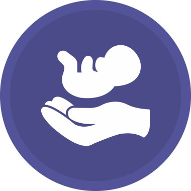 Web Kullanımı için Doğum Simgesi, Vektör İllüstrasyonu