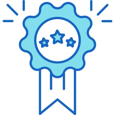 Web Kullanımı için Ödül Simgesi, Vektör İllüstrasyonu