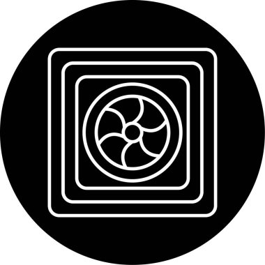 Web Kullanımı için Fan Simgesi, Vektör İllüstrasyonu