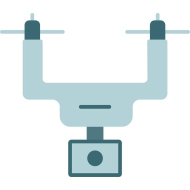 Web Kullanımı için Kamera Drone Simgesi, Vektör İllüstrasyonu
