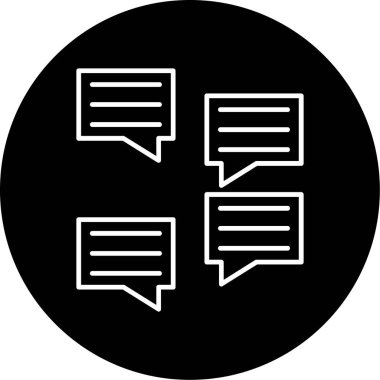 Web Kullanımı için İleti Simgesi, Vektör İllüstrasyonu