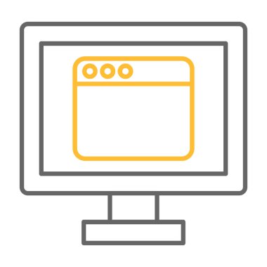 Web Kullanımı için Web Simgesi, Vektör İllüstrasyonu