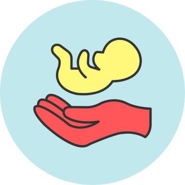 Web Kullanımı için Doğum Simgesi, Vektör İllüstrasyonu