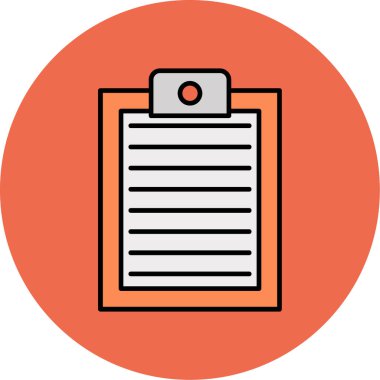 Web Kullanımı için Pano Simgesi, Vektör İllüstrasyonu