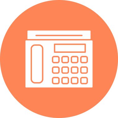 Web kullanımı için Aktarım Telefonu Simgesi, Vektör İllüstrasyonu