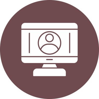 Web Kullanımı için Kullanıcı Simgesi, Vektör İllüstrasyonu