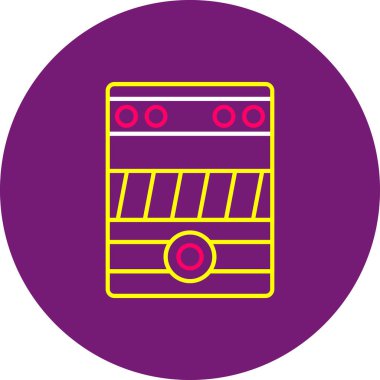 Web Kullanımı için İşlemci Simgesi, Vektör İllüstrasyonu