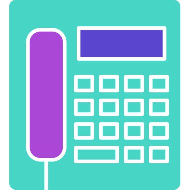 Web Kullanımı için Telefon kulübesi Simgesi, Vektör İllüstrasyonu