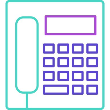 Web Kullanımı için Telefon kulübesi Simgesi, Vektör İllüstrasyonu