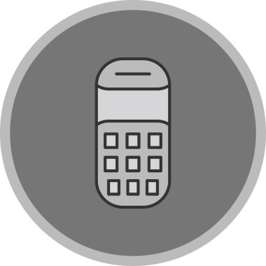 Web kullanımı için Cep Telefonu Simgesi, Vektör İllüstrasyonu