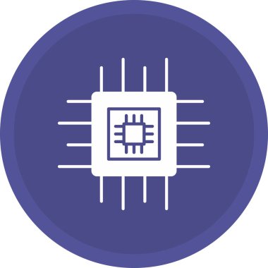 Çip Simgesi, Web Kullanımı için Vektör İllüstrasyonu