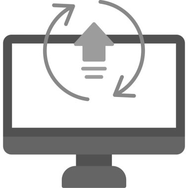Web Kullanımı için Simgeyi Yükselt, Vektör İllüstrasyonu