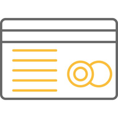 Web Kullanımı için Kredi Kartı Simgesi, Vektör İllüstrasyonu