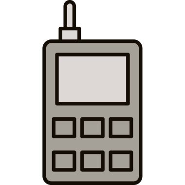 Web Kullanımı için Telefon Simgesi, Vektör İllüstrasyonu