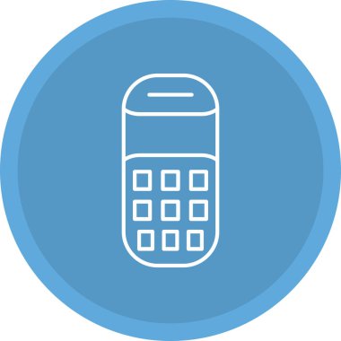 Web kullanımı için Cep Telefonu Simgesi, Vektör İllüstrasyonu