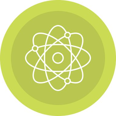 Web Kullanımı için atom Simgesi, Vektör İllüstrasyonu