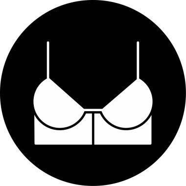 Web Kullanımı için Sütyen Simgesi, Vektör İllüstrasyonu