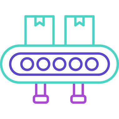 Web Kullanımı için Taşıyıcı Kayışı Simgesi, Vektör İllüstrasyonu