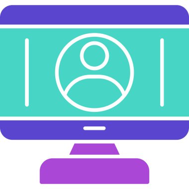 Web Kullanımı için Kullanıcı Simgesi, Vektör İllüstrasyonu